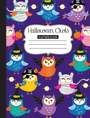 Book cover for Halloween Owls Notebook