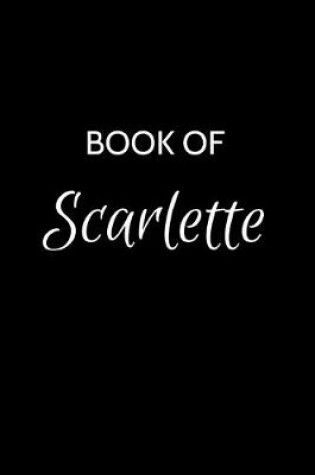 Cover of Book of Scarlette