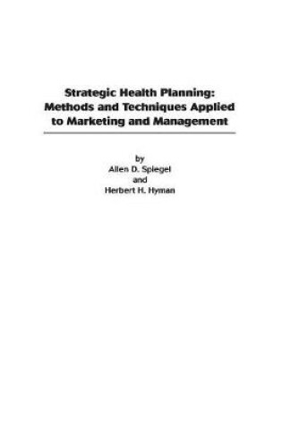 Cover of Strategic Health Planning