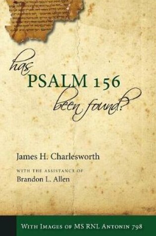 Cover of Has Psalm 156 Been Found?