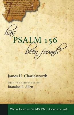 Book cover for Has Psalm 156 Been Found?