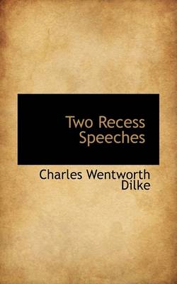 Book cover for Two Recess Speeches