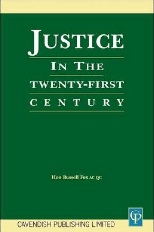 Cover of Justice in the 21st Century