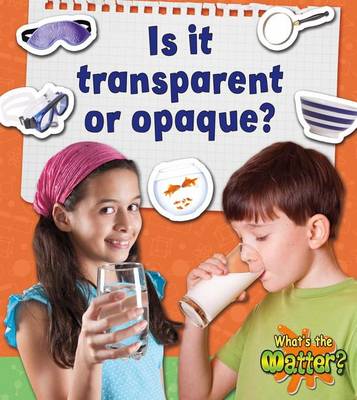 Book cover for Is it transparent or opaque?