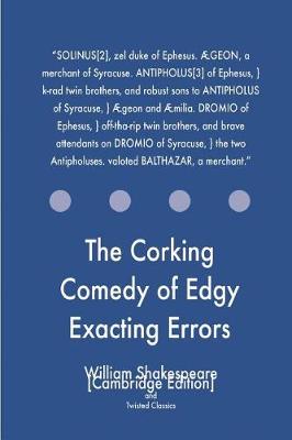 Book cover for The Corking Comedy of Edgy Exacting Errors