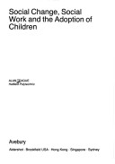Cover of Social Change, Social Work and the Adoption of Children