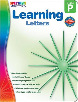 Book cover for Learning Letters, Grade Pk