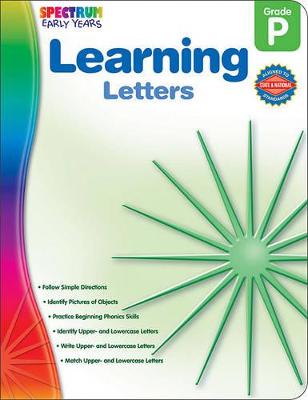 Cover of Learning Letters, Grade Pk