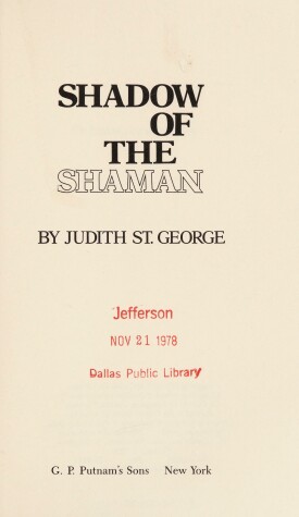 Book cover for The Shadow of the Shaman