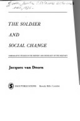 Cover of Soldier and Social Change