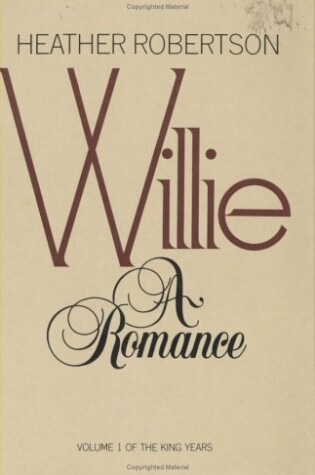 Cover of Willie: A Romance