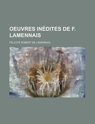 Book cover for Oeuvres Inedites de F. Lamennais (1)