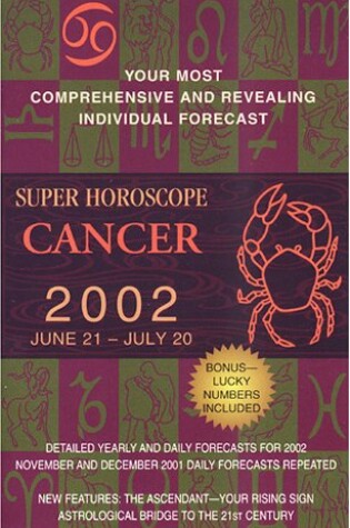 Cover of Super Horoscopes 2002: Cancer
