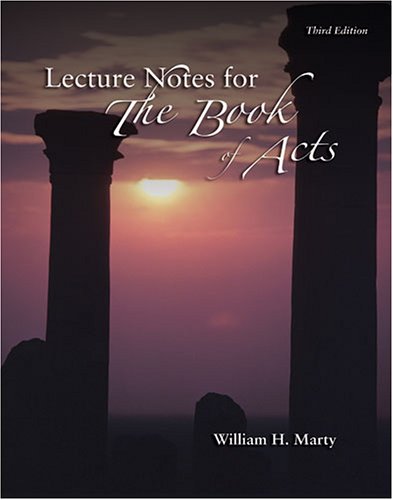 Book cover for Lecture Notes for the Book of Acts