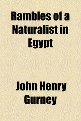 Book cover for Rambles of a Naturalist in Egypt