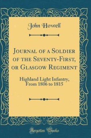 Cover of Journal of a Soldier of the Seventy-First, or Glasgow Regiment
