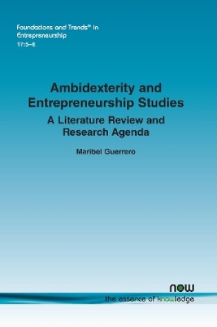 Cover of Ambidexterity and Entrepreneurship Studies