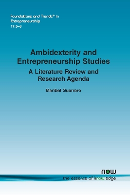 Book cover for Ambidexterity and Entrepreneurship Studies