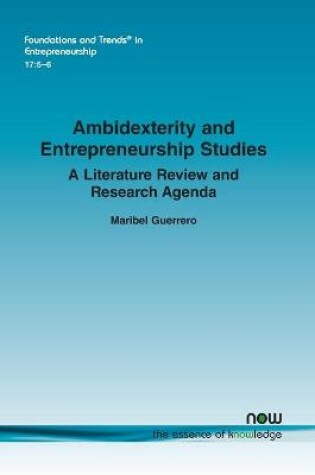 Cover of Ambidexterity and Entrepreneurship Studies