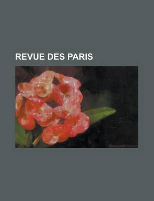 Book cover for Revue Des Paris