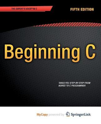 Book cover for Beginning C, 5th Edition