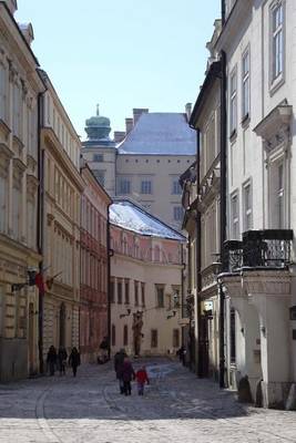 Book cover for A Narrow City Alley in Krakow, Poland