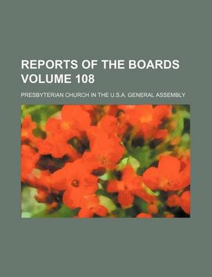 Book cover for Reports of the Boards Volume 108