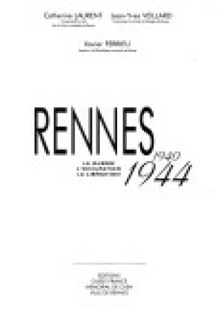 Cover of Rennes 1940-1944
