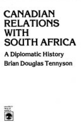 Cover of Canadian Relations with South Africa