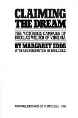 Cover of Claiming the Dream