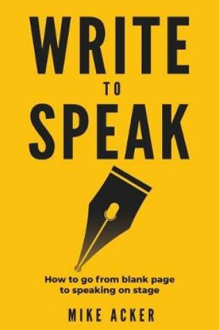 Cover of Write to Speak
