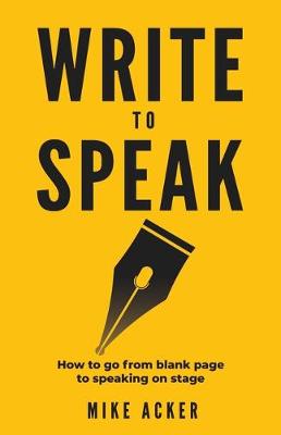 Book cover for Write to Speak
