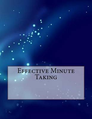 Book cover for Effective Minute Taking