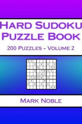 Cover of Hard Sudoku Puzzle Book Volume 2