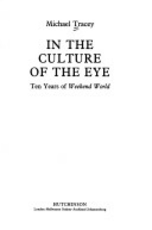 Cover of In the Culture of the Eye