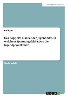 Book cover for Das doppelte Mandat der Jugendhilfe. In welchem Spannungsfeld agiert die Jugendgerichtshilfe?