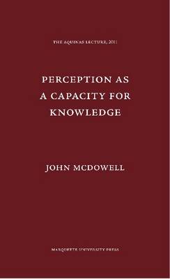 Cover of Perception as a Capacity for Knowledge