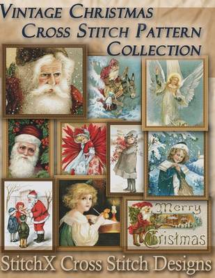 Book cover for Vintage Christmas Cross Stitch Pattern Collection