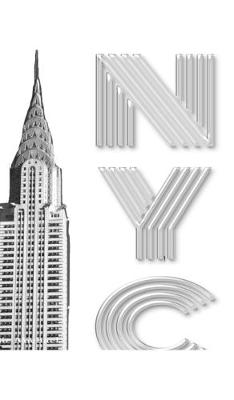 Book cover for NYC Chrysler Building Writing Drawing Journal