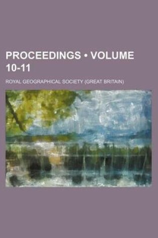 Cover of Proceedings (Volume 10-11)