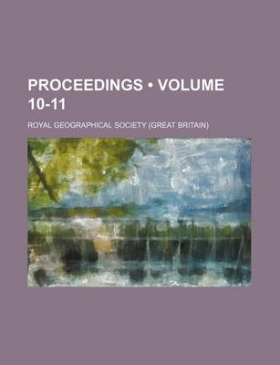 Book cover for Proceedings (Volume 10-11)