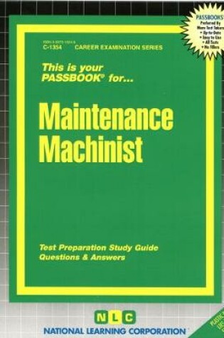 Cover of Maintenance Machinist
