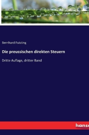 Cover of Die preussischen direkten Steuern