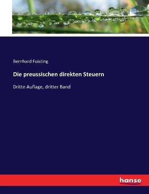 Book cover for Die preussischen direkten Steuern