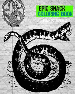 Book cover for Epic Snake Coloring Book