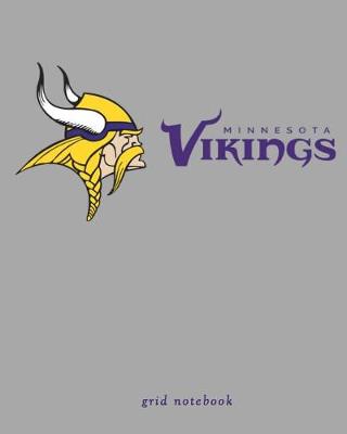 Book cover for Minnesota Vikings grid notebook