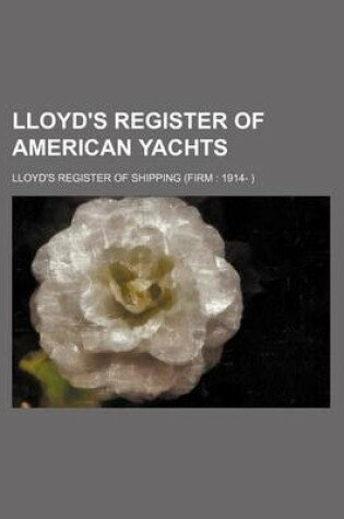 Cover of Lloyd's Register of American Yachts
