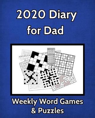 Book cover for 2020 Diary for Dad Weekly Word Games & Puzzles