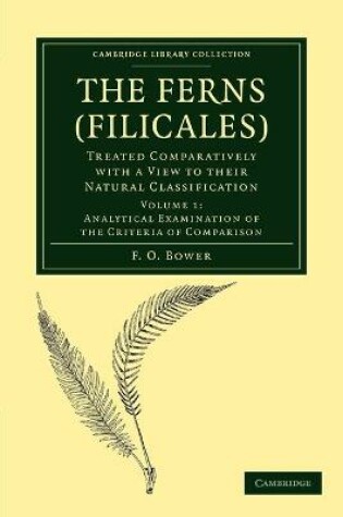 Cover of The Ferns (Filicales): Volume 1, Analytical Examination of the Criteria of Comparison