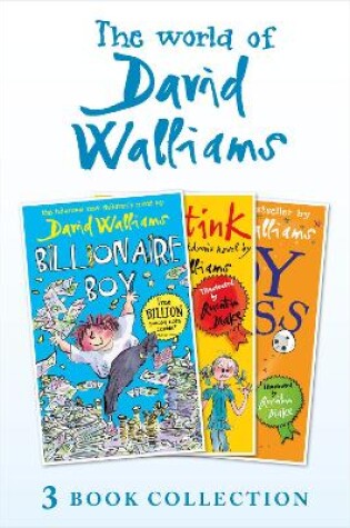 Cover of The World of David Walliams 3 Book Collection (The Boy in the Dress, Mr Stink, Billionaire Boy)